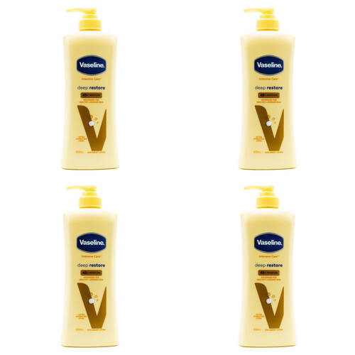 4PK Vaseline Intensive Care Deep Restore Body Lotion 400ml