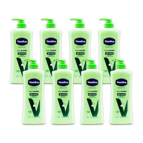 8PK Vaseline Intensive Care Aloe Soothe Body Lotion 400ml