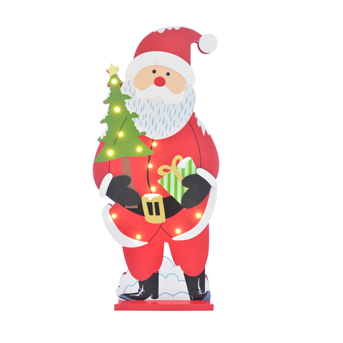 Gibson Gifts Light Up LED Santa Claus Home Decor 51x23cm