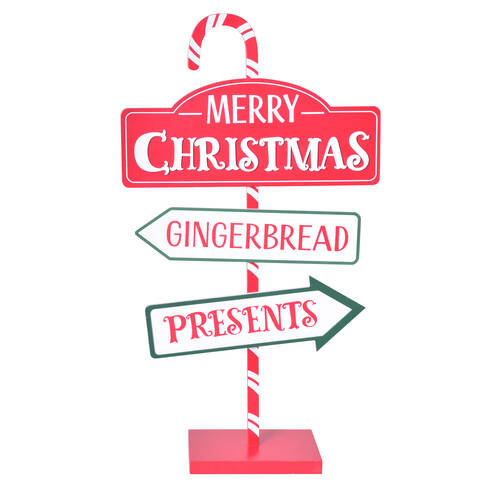 Gibson Gifts Merry Christmas Decoration Tabletop Sign Post 120x290x570mm