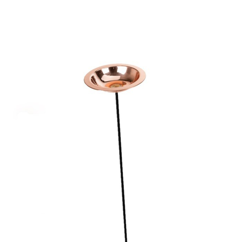 Garden 20cm Stake Bird Bath Outdoor Decor Small - Copper