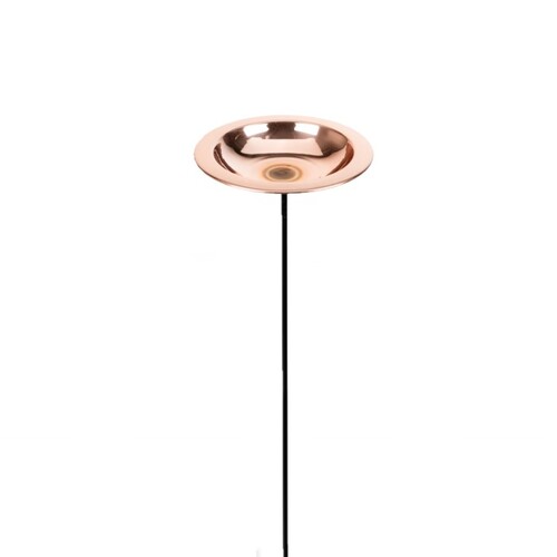 Stake Bird Bath Medium Feeder Outdoor Garden Decor Copper