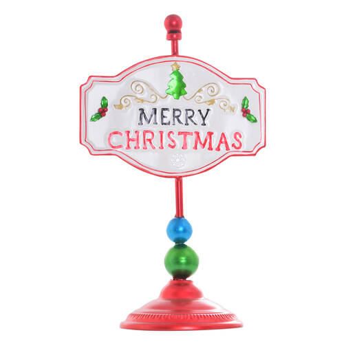 Gibson Gifts Lustre Merry Christmas Decoration Sign Stand 150x240x380mm