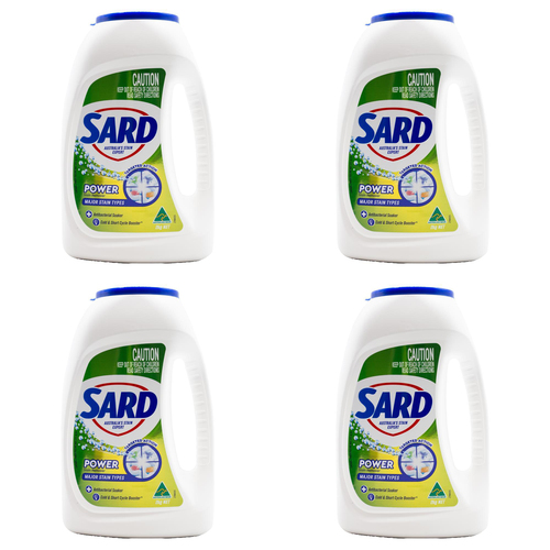 4PK Sard Power Stain Remover Laundry Detergent Powder 2kg Eucalyptus