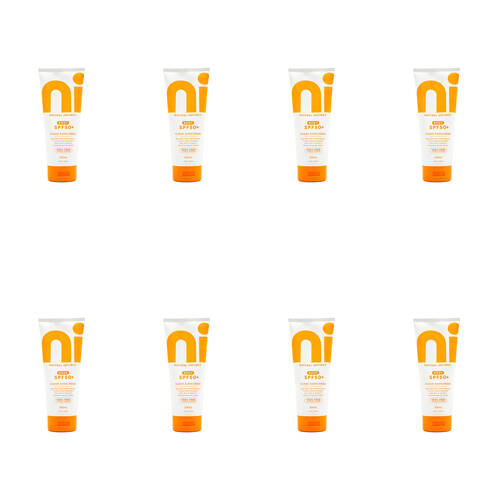 8PK Natural Instinct 200ml Clean Sunscreen Body Skin Protection Spf 50+