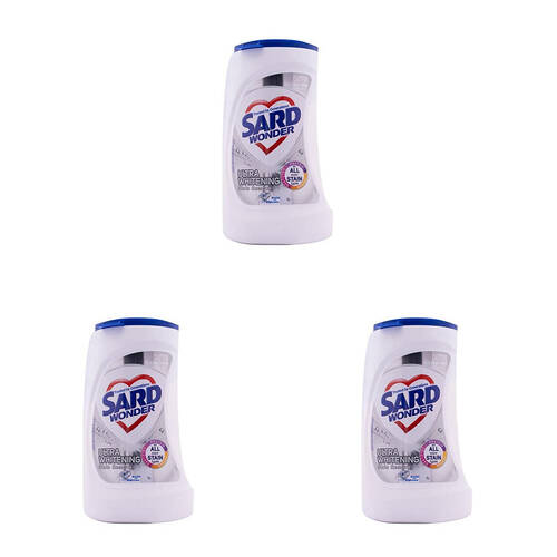 3PK Sard Ultra Whitening Laundry Powder for Stain Removal 1kg Powerful Formula