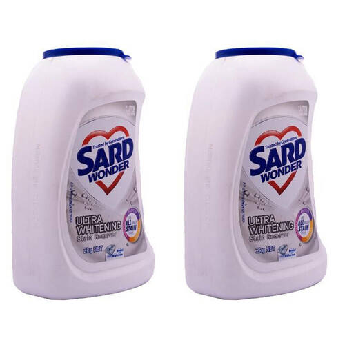2PK Sard Ultra White Cleaning Powder for Laundry & Household 2kg Heavy Duty