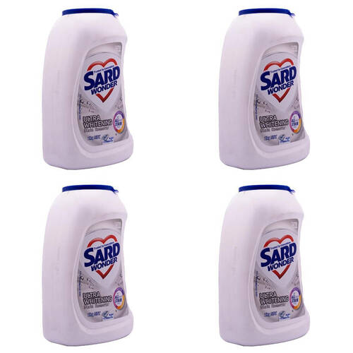4PK Sard Ultra White Cleaning Powder for Laundry & Household 2kg Heavy Duty