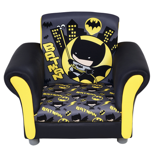 Kids Furniture Upholstered Chair Batman - Black