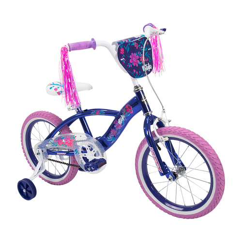 Huffy N Style 16" Kids Bicycle Bike 4-6yr Height 107-122cm - Purple/Blue