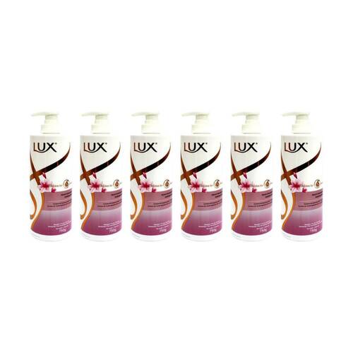 6PK Lux Peach Shampoo Bottle Pump Fragrance 750ml Hair Care