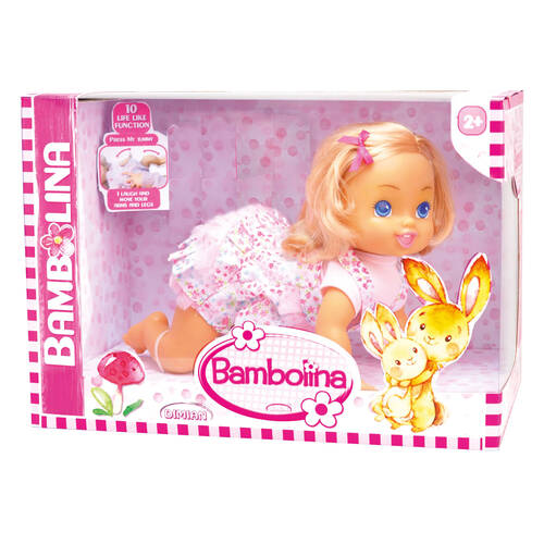 Bambolina 40cm Crawling Doll on Platform Childrens Pretend Play Toy 3y+