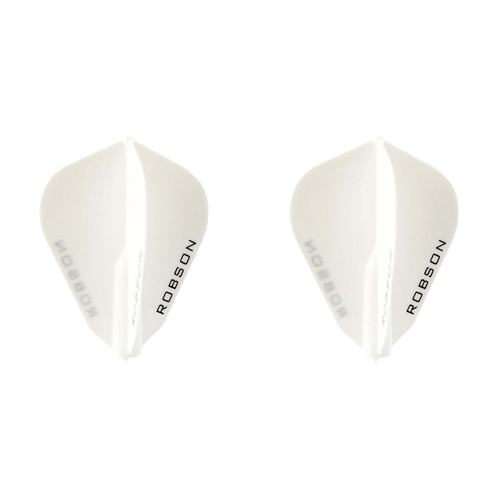 2x 3pc Robson Plus Dart Flights F Shape Accessory Set - White