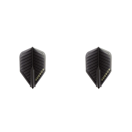 2PK Robson Dimpled Plus Dart Flight Standard Accessory - Black