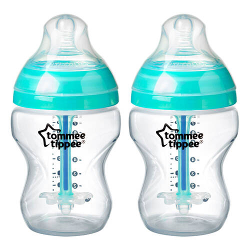 2PK Tommee Tippee 260ml Bottle w/ Heat Sensing Tube