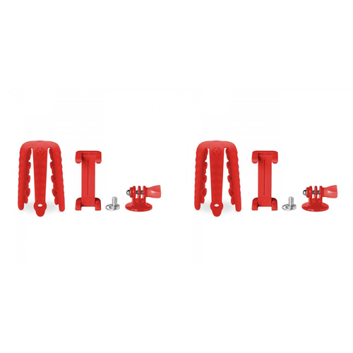2PK Celly Squiddy Flexible Mini Tripod Silicone Phone Holder 20cm - Red