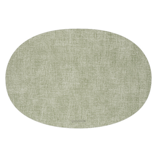 Guzzini Tiffany 48cm Oval Fabric Reversible Placemat - Mint Green