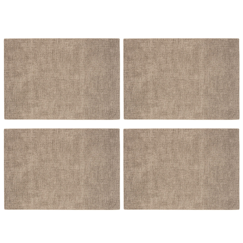 4PK Guzzini Tiffany 43cm Fabric Reversible Placemat - Sand