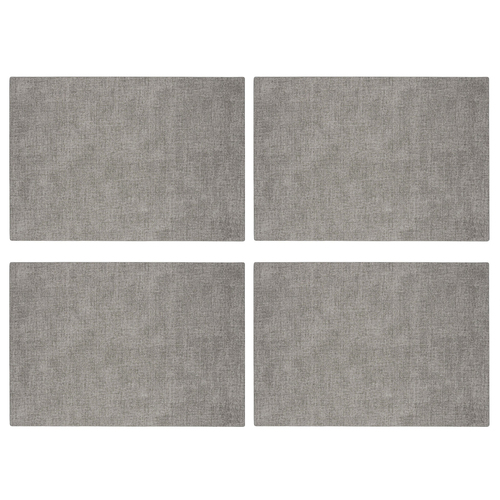 4PK Guzzini Tiffany 43cm Fabric Reversible Placemat - Sky Grey