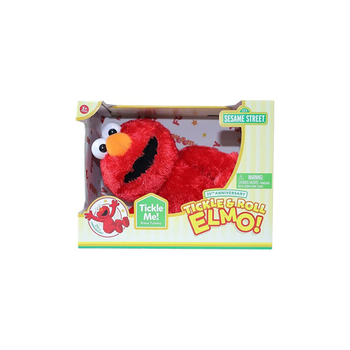 Seasame Street Tickle & Roll Elmo 25th Anniversary Interactive Plush 3y+