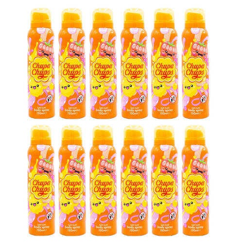 12PK Chupa Chups Body Spray Mist 150ml Tutti Frutti Sweet Fruity Fragrance