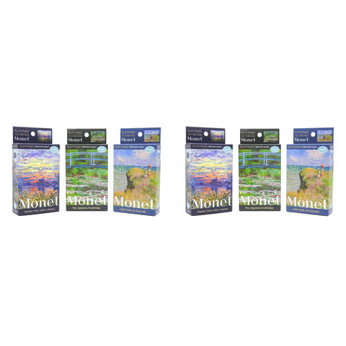 2x 3pc Platypuzz Jigsaw Puzzle Claude Monet Art Set 108 Pieces Each
