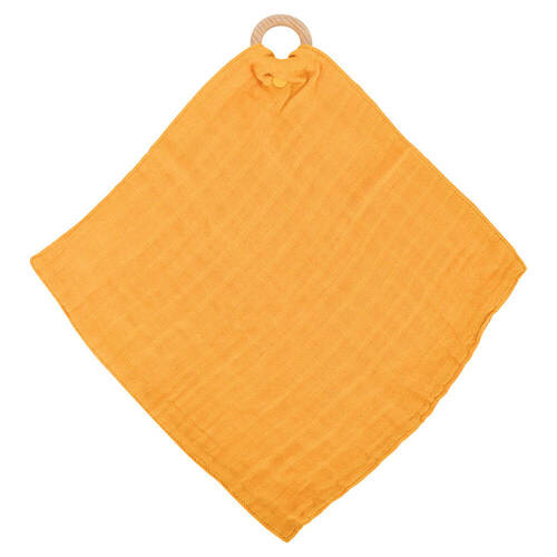 Annabel Trends Muslin Security Blanket 32x32cm - Mustard