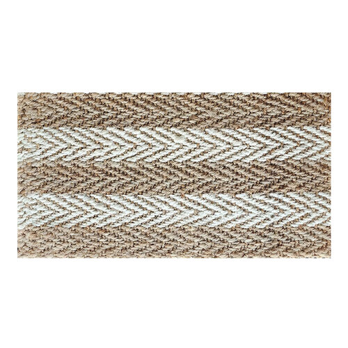 Solemate Jute 2 Tone Stripes 45x75cm Outdoor Doormat
