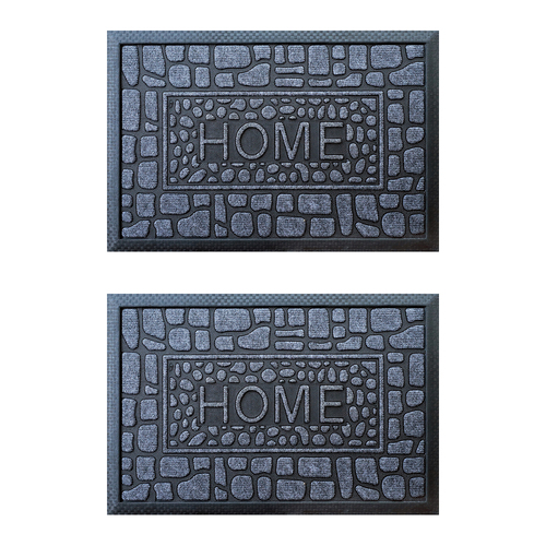 2PK Solemate Marine Carpet Home Stone 40x60cm Functional Outdoor Front Doormat