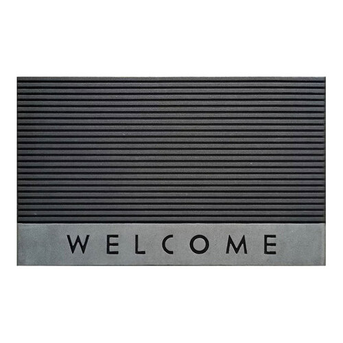 Solemate Rubber Welcome Stripe 45x75cm Outdoor Doormat