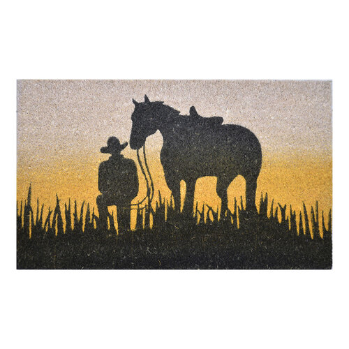 Solemate Latex Horse Silhouette Mat 45x75 Country Black