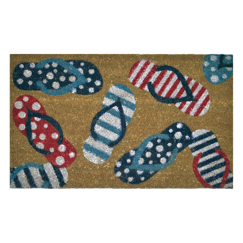 Solemate Latex Colour Thongs 45x75cm Outdoor Doormat