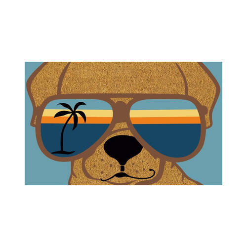 Solemate PVC Backed Coconut Coir Sunnies Doormat 45x75cm