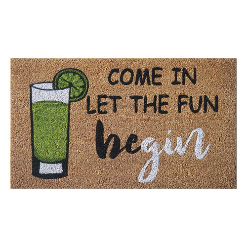 Solemate Latex Back Fun Be Gin 45x75cm Outdoor Doormat