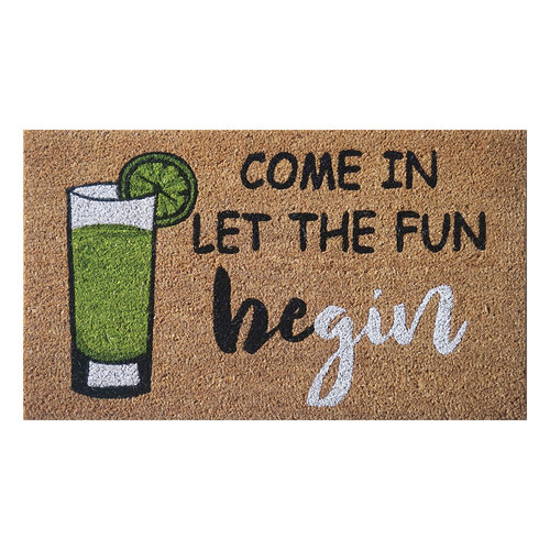 Solemate Latex Back Fun Be Gin 45x75cm Outdoor Doormat