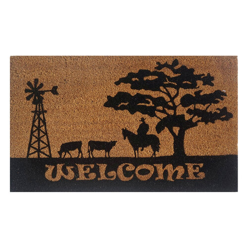 Solemate Latex Welcome Country 45x75cm Outdoor Doormat