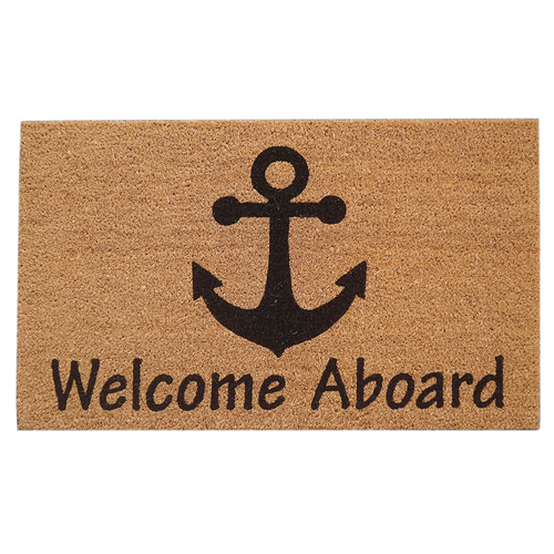 Solemate Latex Welcome Aboard 45x75cm Outdoor Doormat