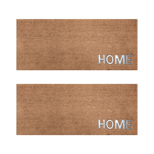 2PK Solemate PVC Coir Steel Home 45x110 Outdoor Doormat 