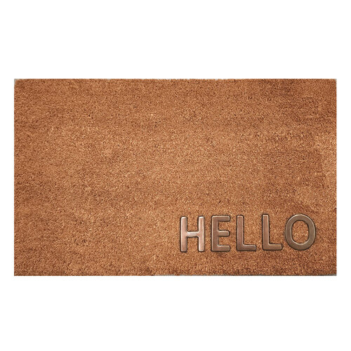 Solemate Copper Hello 45x75cm Outdoor Doormat