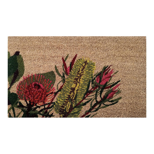 Solemate Latex Aussie Flowers 45x75cm Outdoor Doormat