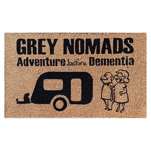 Solemate Latex Grey Nomads 45x75cm Doormat