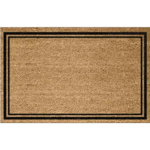 Solemate PVC Backed Coconut Coir Border Doormat 58x89cm
