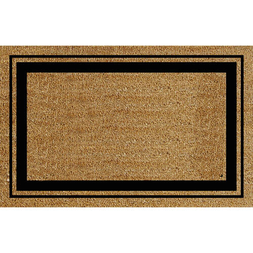 Solemate PVC Backed Coconut Coir Fat Border Doormat 58x89cm