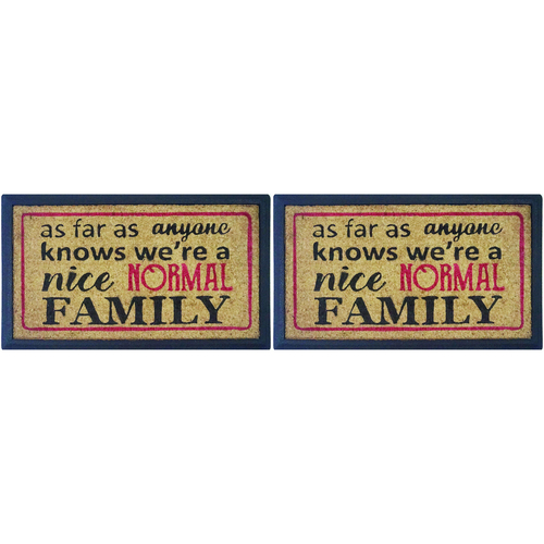 2PK Solemate Rubber-Coir Normal Family 40x70cm Outdoor Doormat 