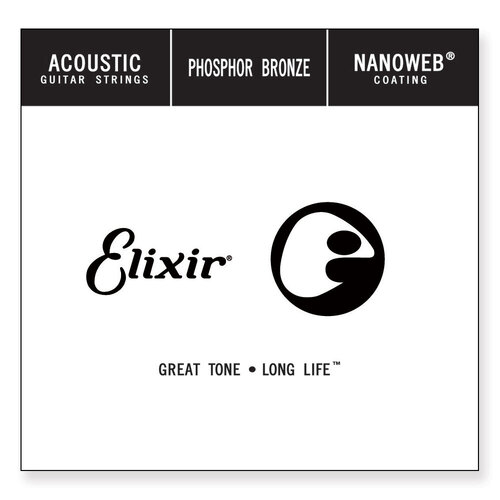 Elixir #14122 Acoustic Nanoweb Phosphor Bronze 0.022 Single String