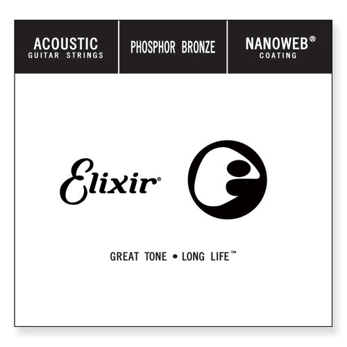 Elixir #14142 Acoustic Nanoweb Phosphor Bronze 0.042 Single String