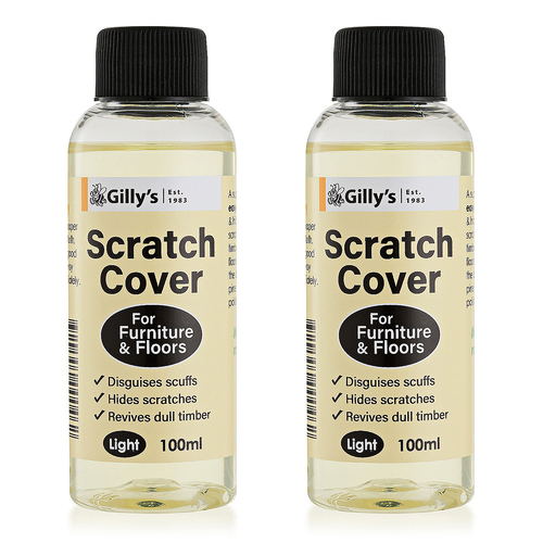2PK Gilly's 100ml Oil Scratch Cover For Light Wood Furniture & Floors