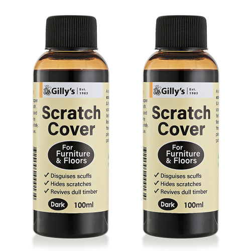 2PK Gilly's 100ml Oil Scratch Cover For Dark Wood Furniture & Floors
