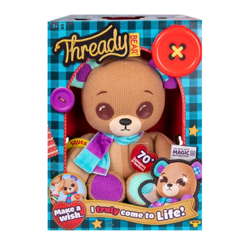 Thready Bear Interactive Kids/Children Stuffed Toy 3y+