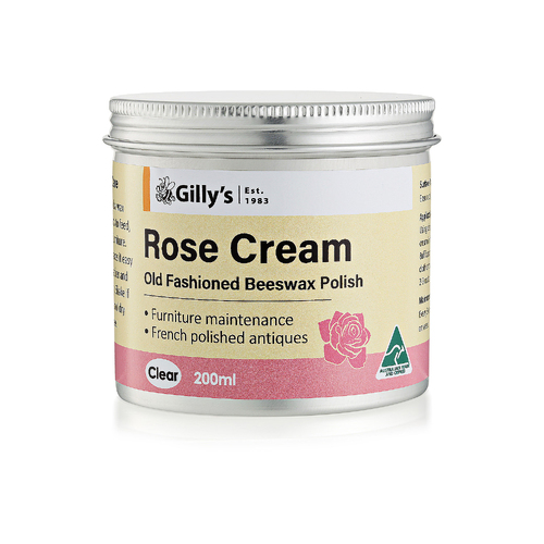 Gilly's 200ml Rose Cream Beeswax Polish For Furniture